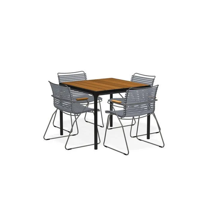 Four Outdoor Dining Suite 900sq with Click Chairs