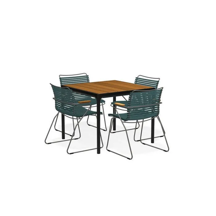 Four Outdoor Dining Suite 900sq with Click Chairs