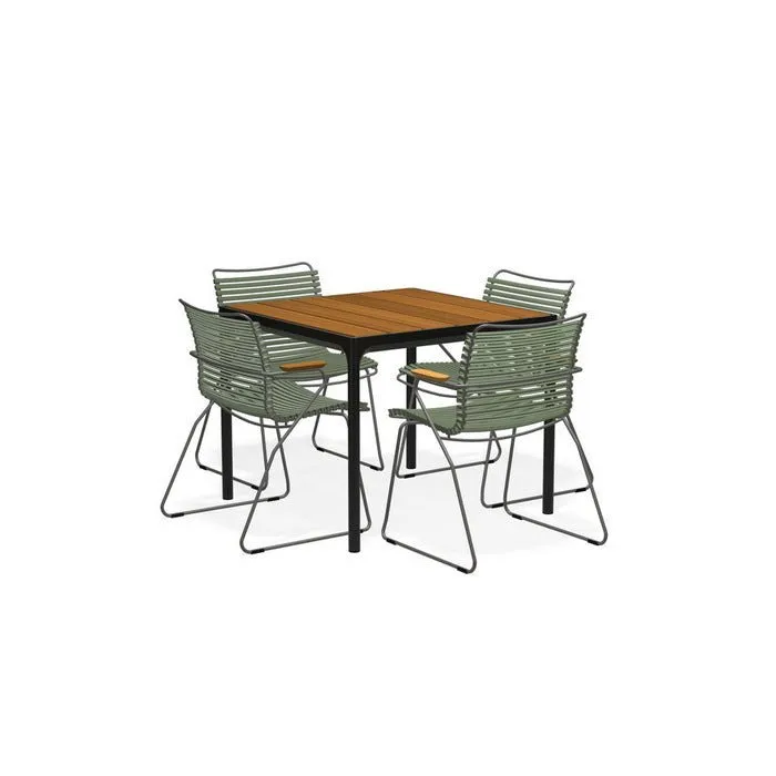Four Outdoor Dining Suite 900sq with Click Chairs