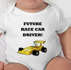 Future Race Car Driver Baby bodysuit tee