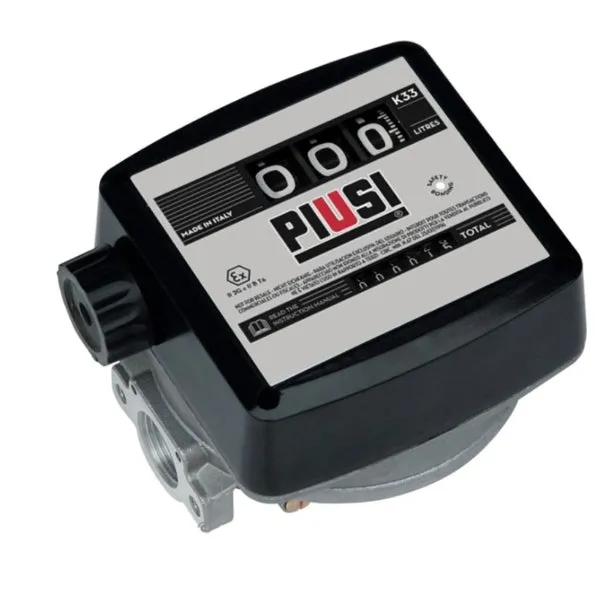 GT-PS550160 - Mechanical Oil Meter - 20-120L/min, 10 BAR, 1" Inlet/Outlet