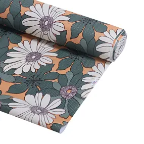 Heart Home Multiuses Floral Print Shelf Liners for Kitchen Shelves, cupboards, Wardrobe, Drawer, 10 Mtr (Green) 52HH4081