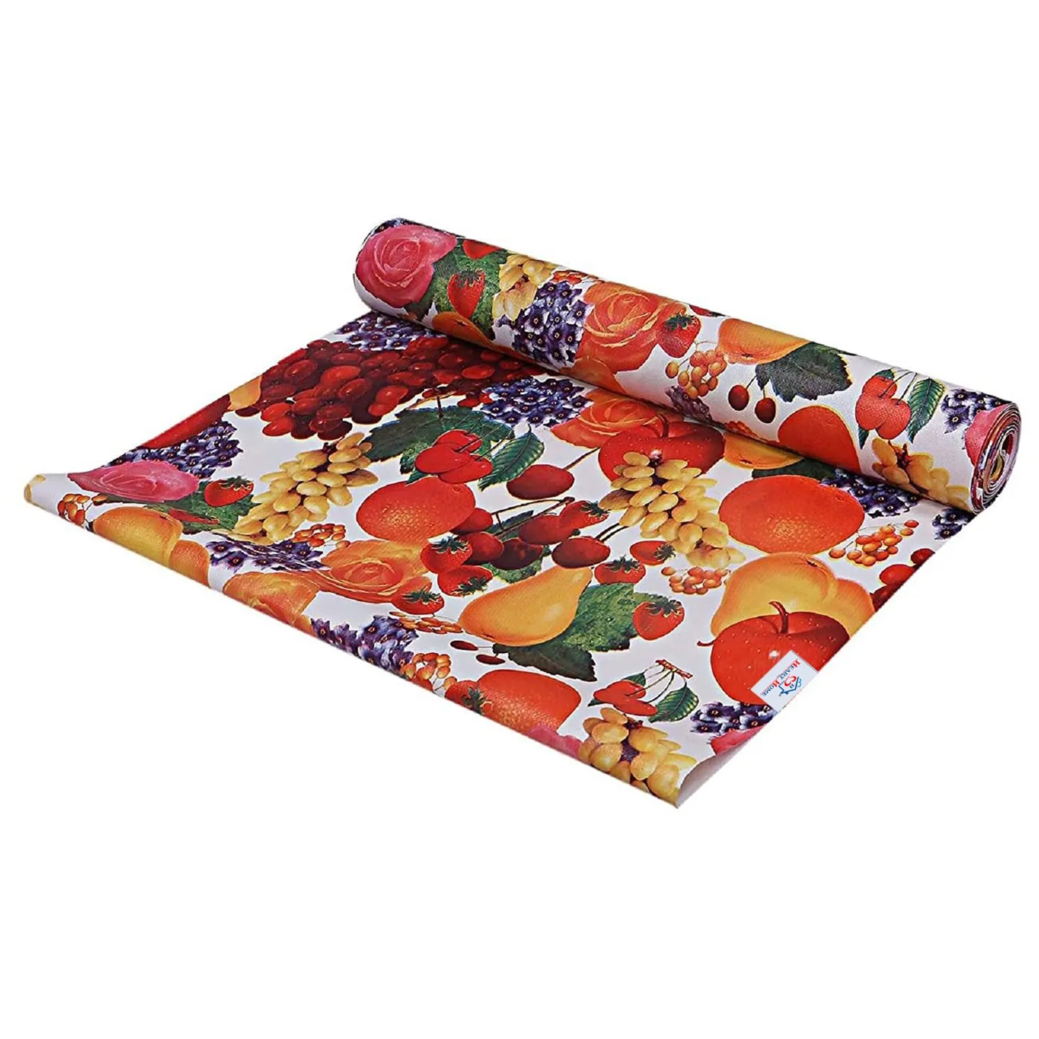 Heart Home Multiuses Vegetable Print Shelf Liners for Kitchen Shelves, cupboards, Wardrobe, Drawer, 5 Mtr (Red) 52HH4078