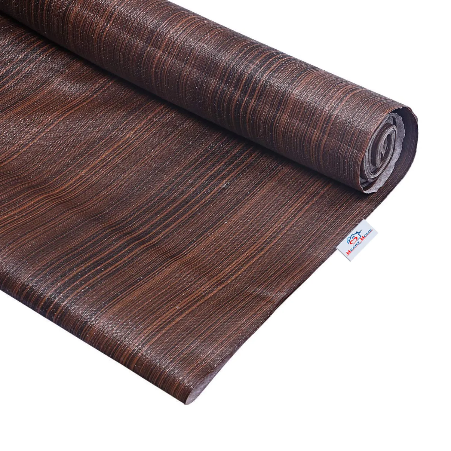 Heart Home Multiuses Wooden Print Shelf Liners for Kitchen Shelves, cupboards, Wardrobe, Drawer, 10 Mtr (Brown) 52HH4087