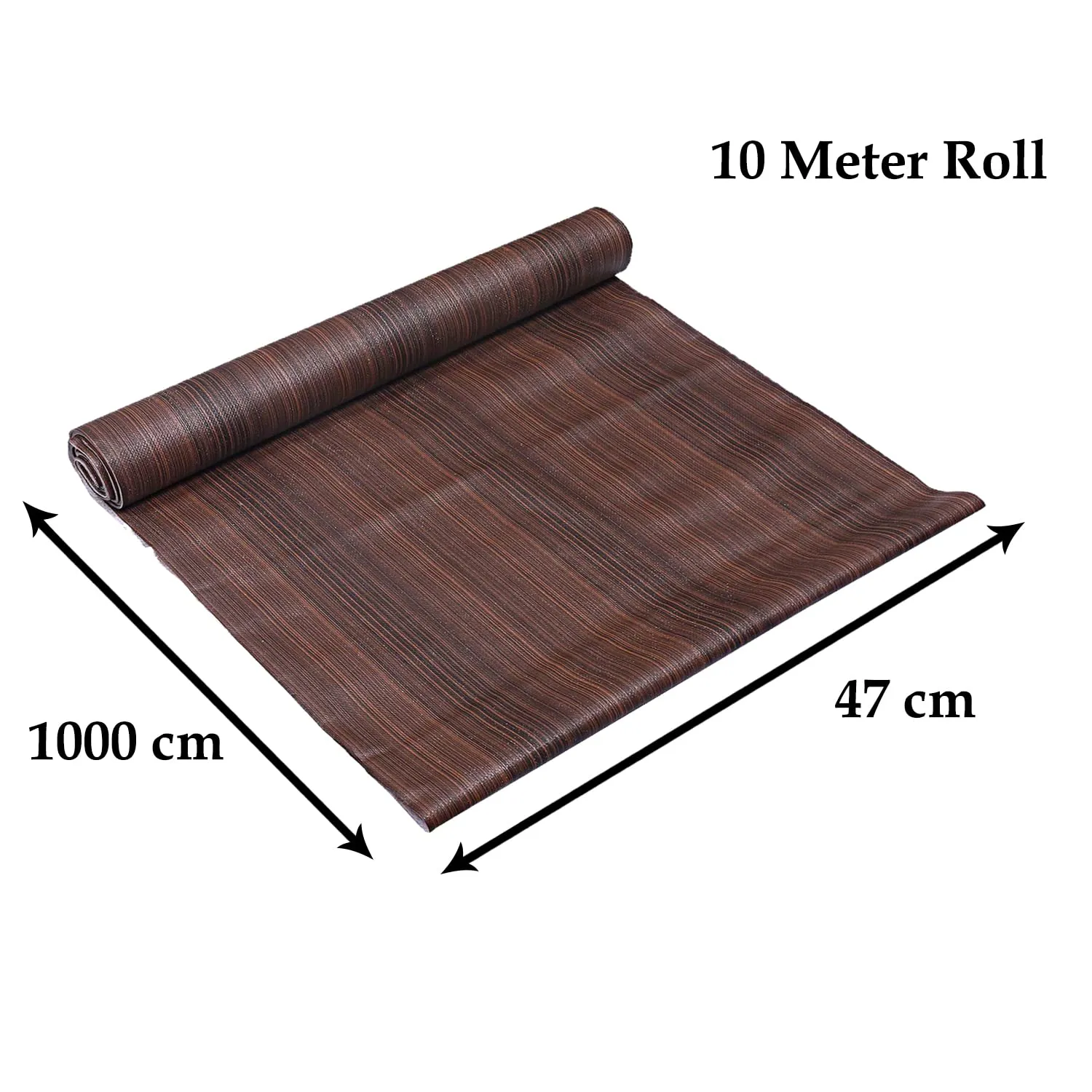 Heart Home Multiuses Wooden Print Shelf Liners for Kitchen Shelves, cupboards, Wardrobe, Drawer, 10 Mtr (Brown) 52HH4087