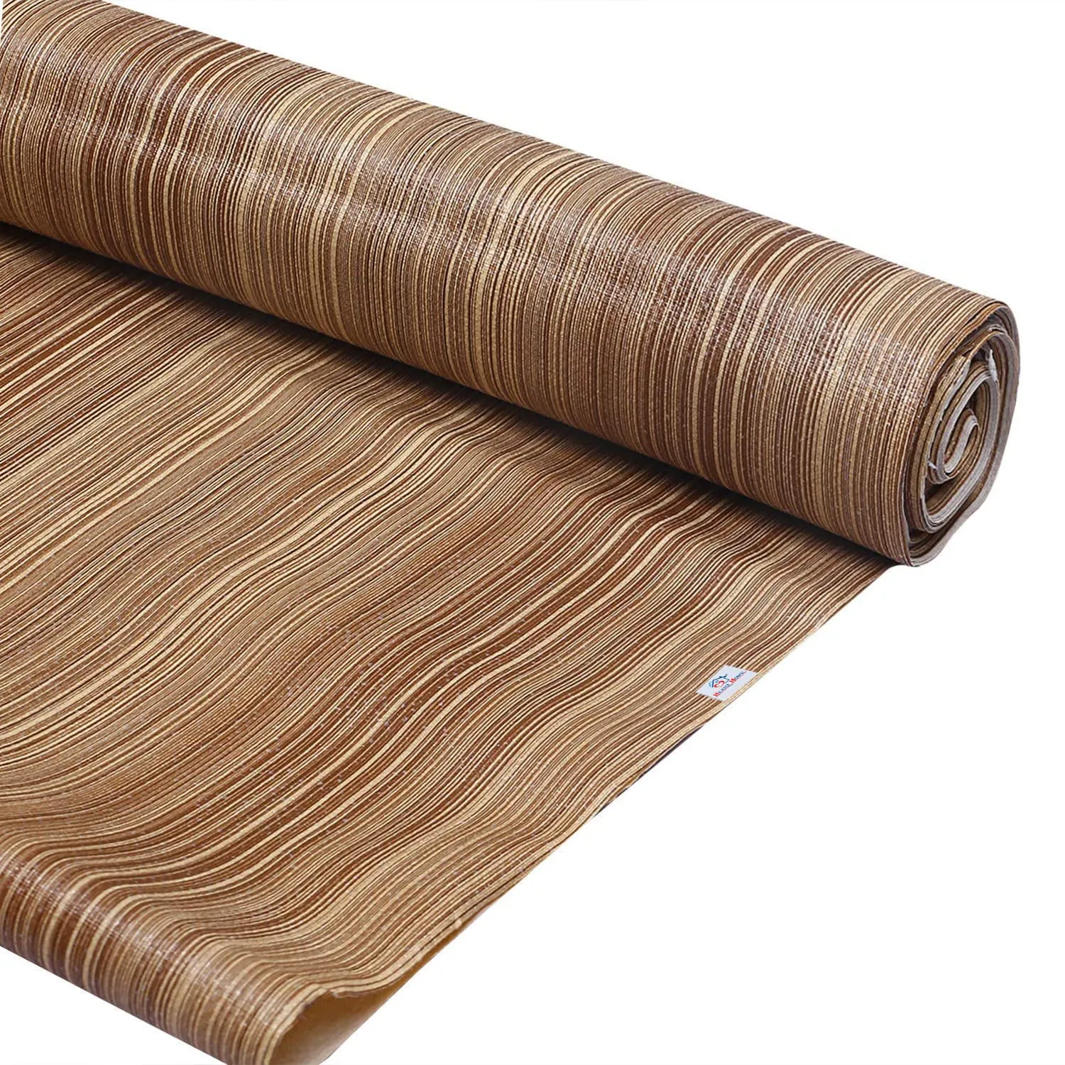 Heart Home Multiuses Wooden Print Shelf Liners for Kitchen Shelves, cupboards, Wardrobe, Drawer, 10 Mtr (Light Brown) 52HH4088