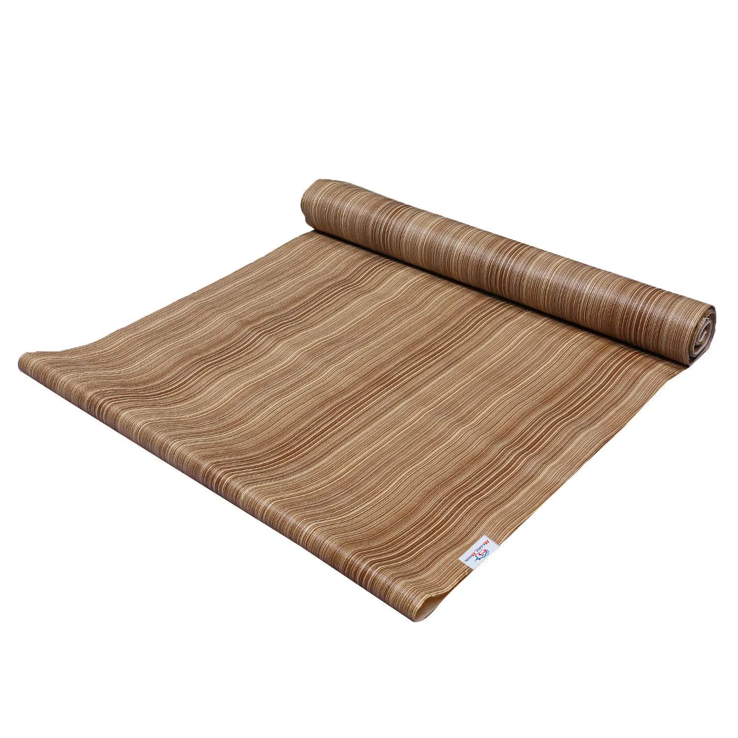 Heart Home Multiuses Wooden Print Shelf Liners for Kitchen Shelves, cupboards, Wardrobe, Drawer, 10 Mtr (Light Brown) 52HH4088