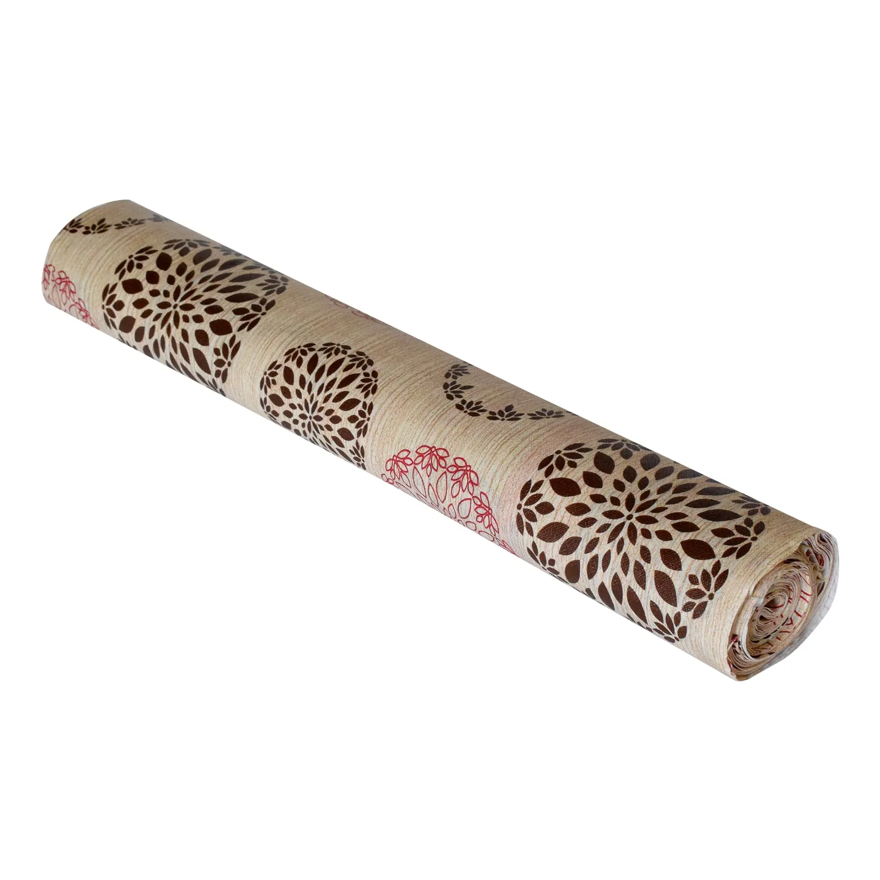 Heart Home Rangoli Printed Shelf Liners for Kitchen Shelves,cupboards,Wardrobe,Drawer, 5 Mtr (Sand)