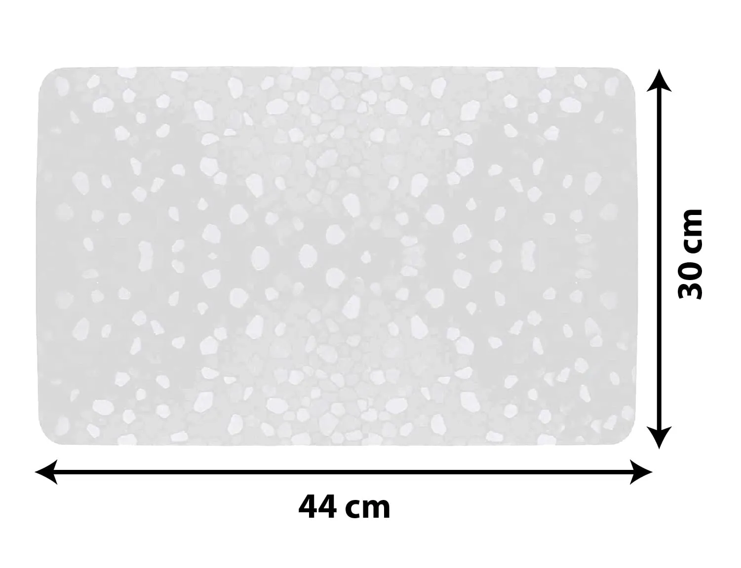 Heart Home Tranasparent PVC Fridge Mat, Set of 6 (White)-HS43HEARTH25655