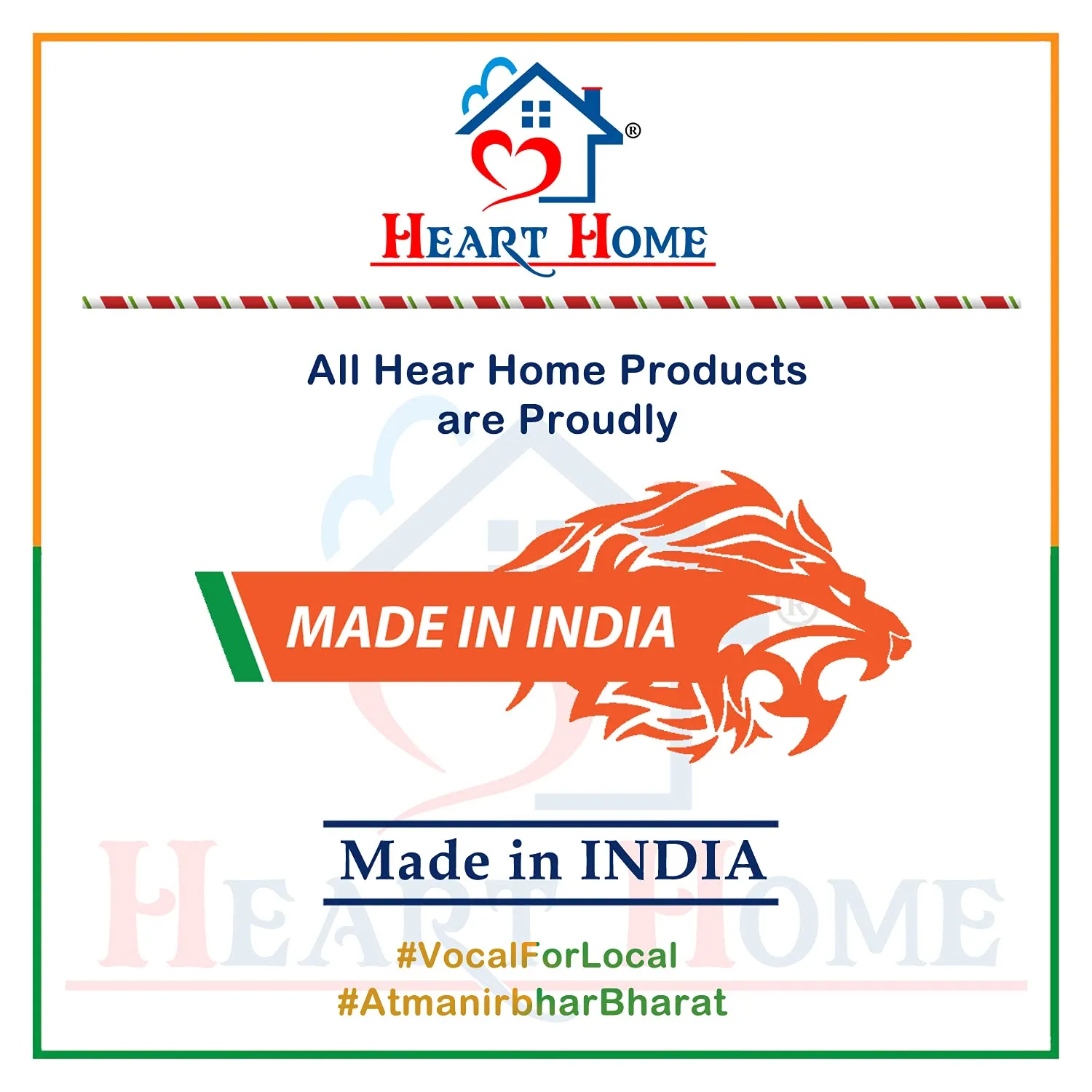 Heart Home Tranasparent PVC Fridge Mat, Set of 6 (White)-HS43HEARTH25655