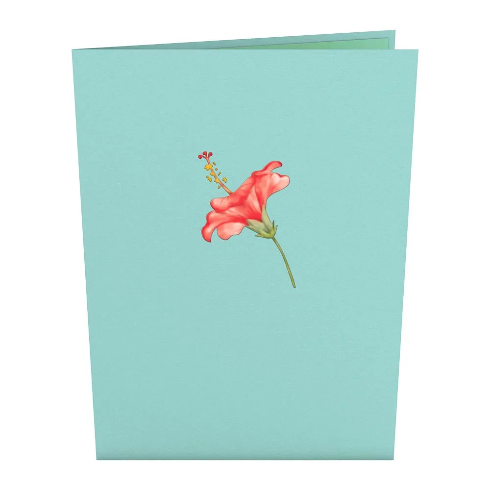 Hibiscus Bloom Pop-Up Card