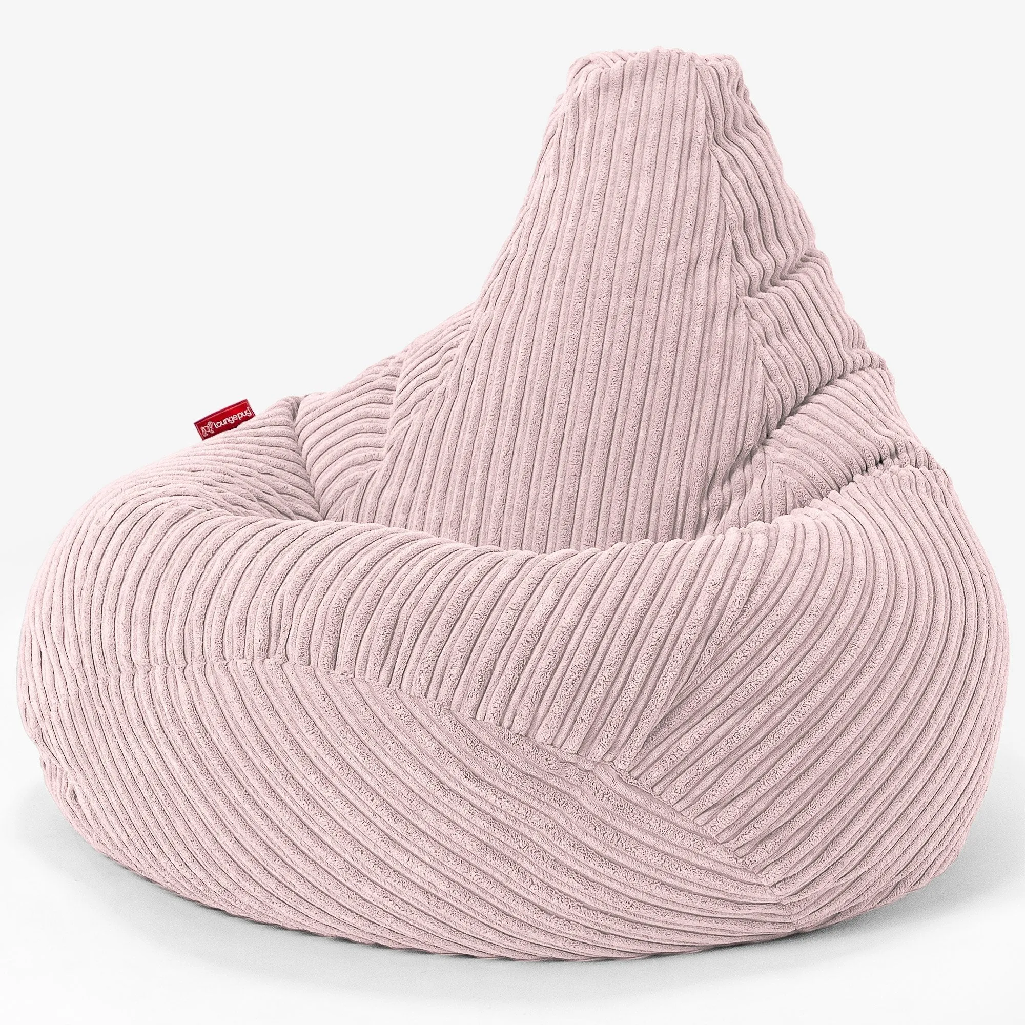 Highback Bean Bag Chair - Cord Blush Pink