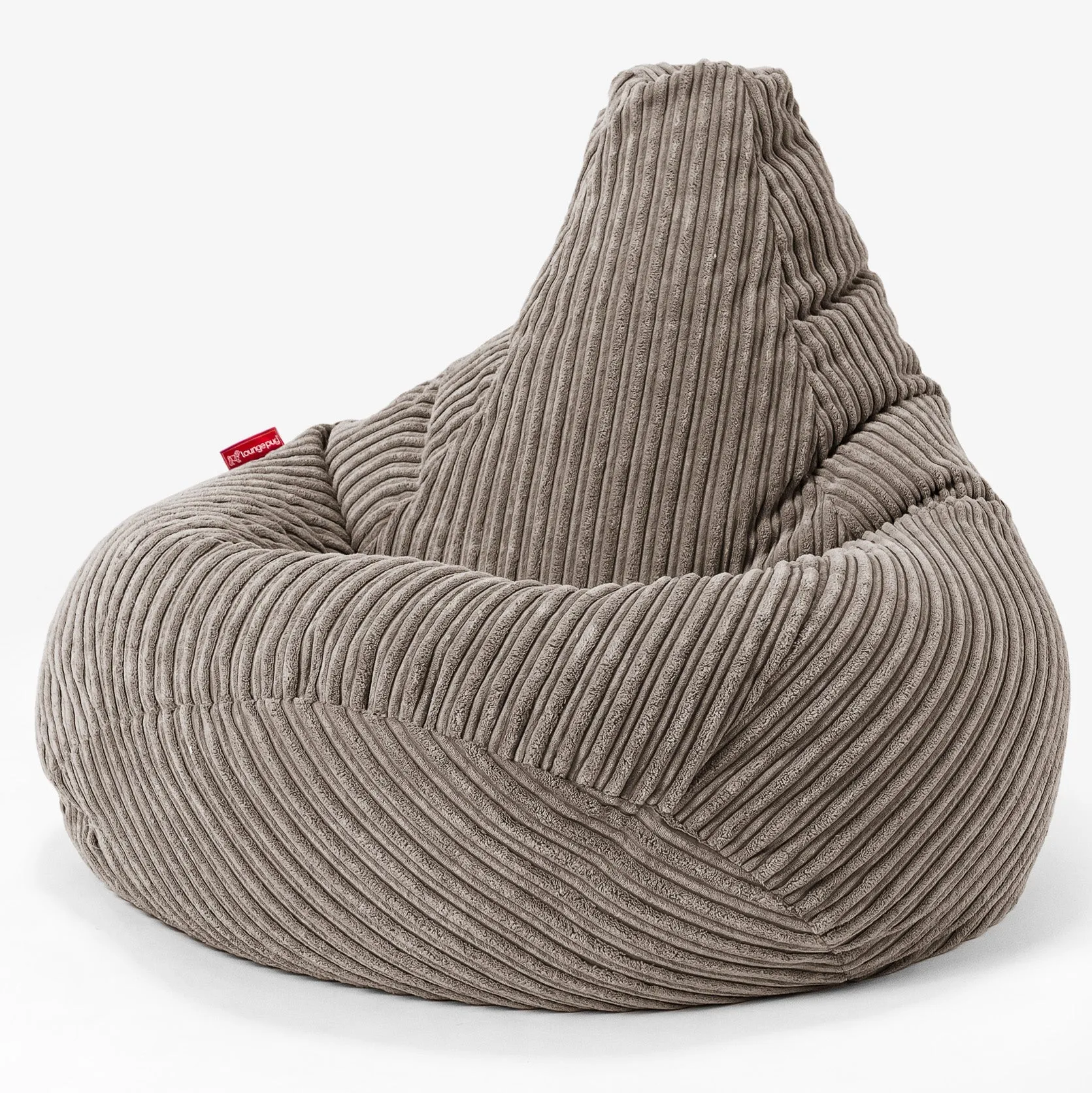 Highback Bean Bag Chair - Cord Dovetail Grey