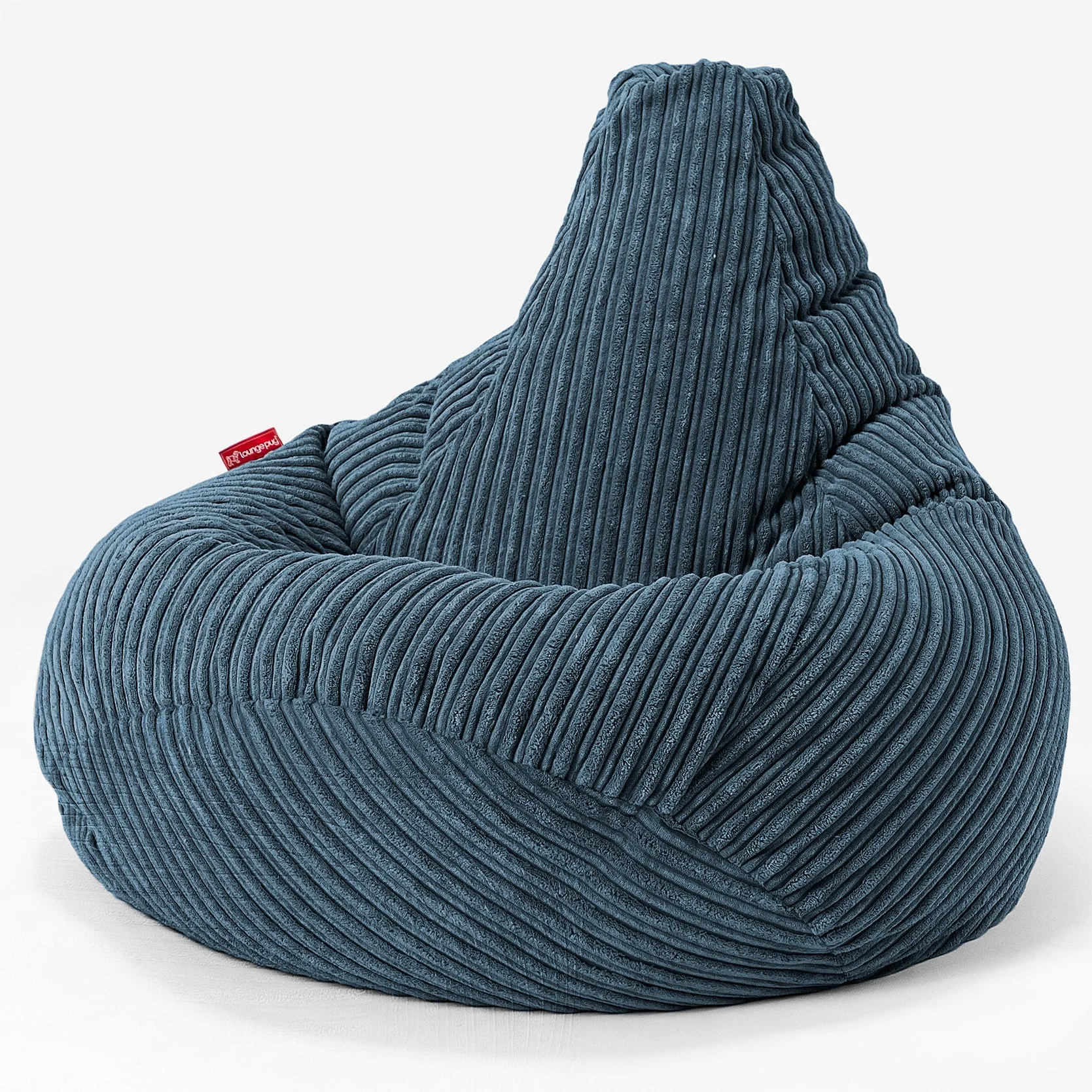 Highback Bean Bag Chair - Cord Navy Blue