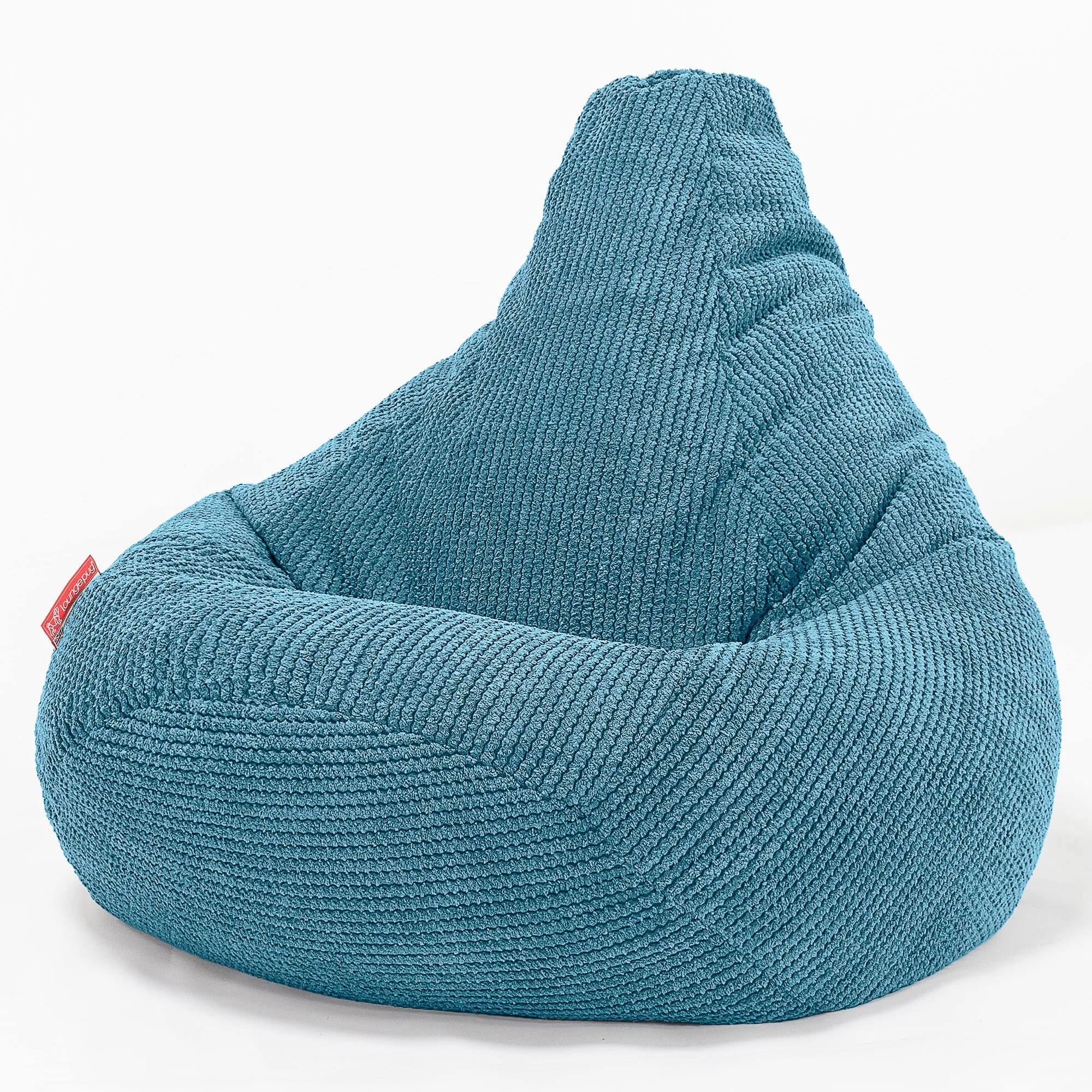 Highback Bean Bag Chair - Pom Pom Aegean Blue