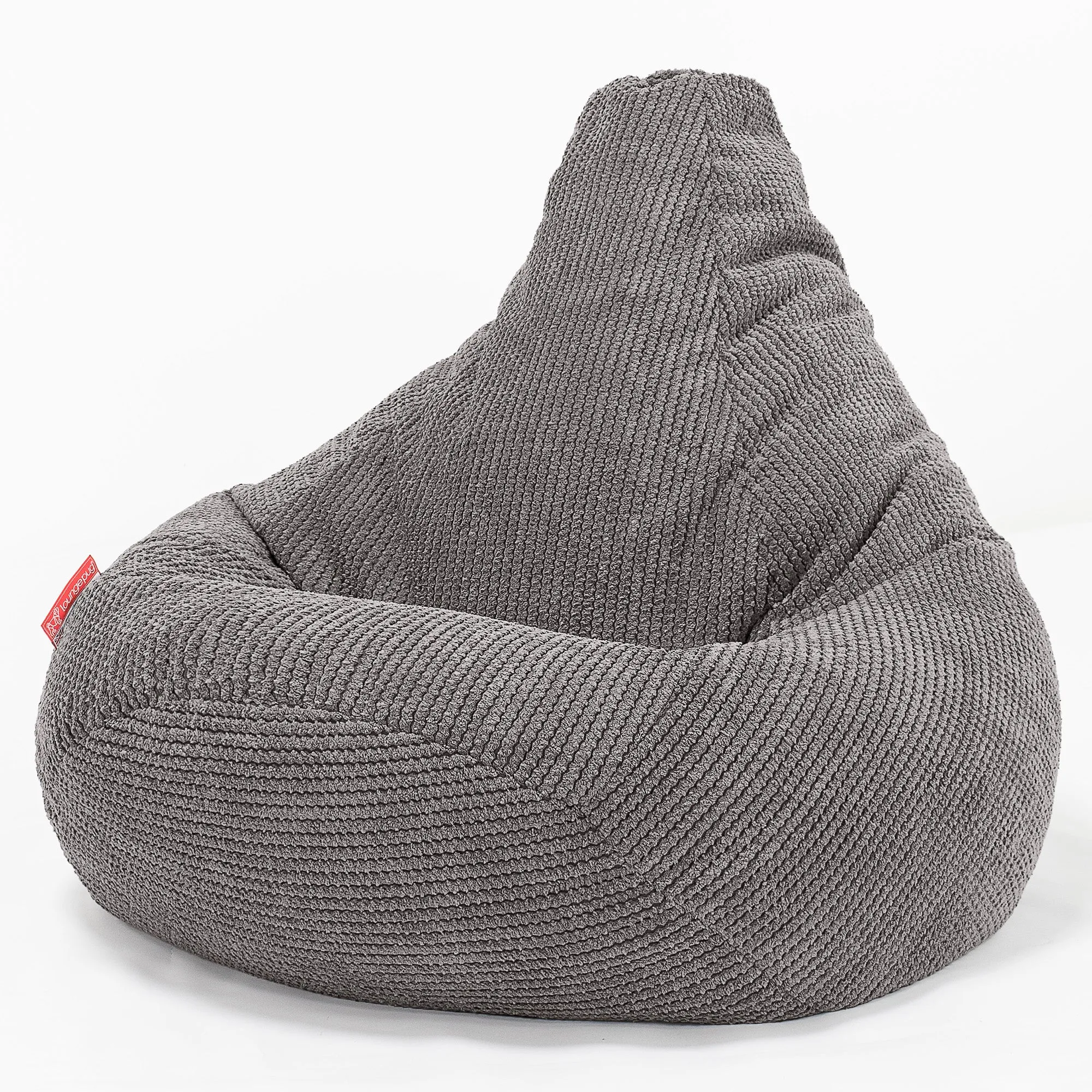 Highback Bean Bag Chair - Pom Pom Charcoal Grey