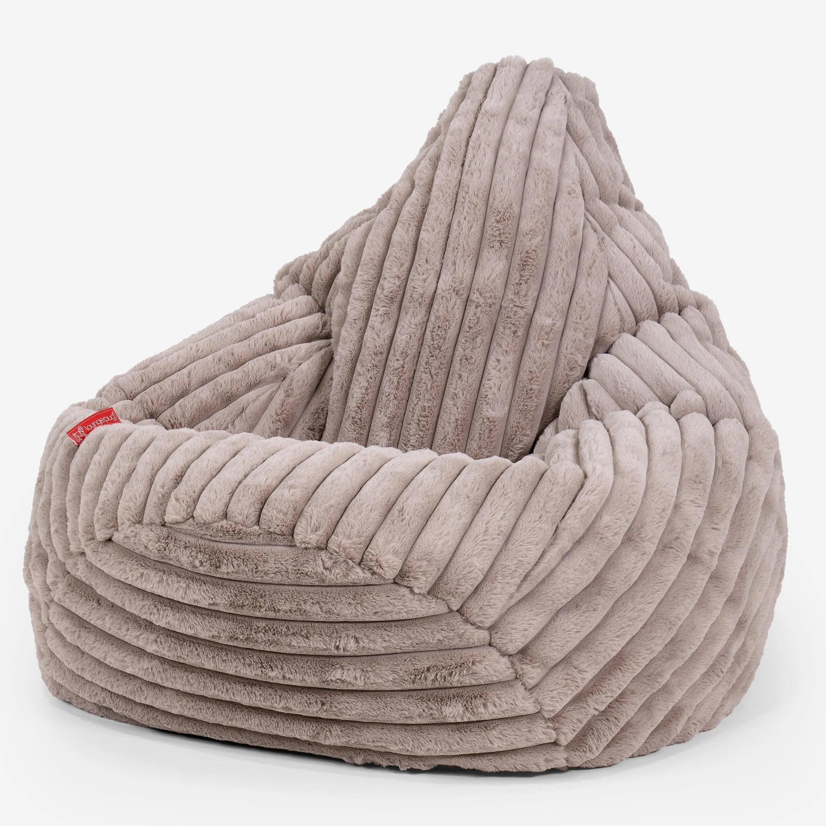 Highback Bean Bag Chair - Ultra Plush Cord Minky