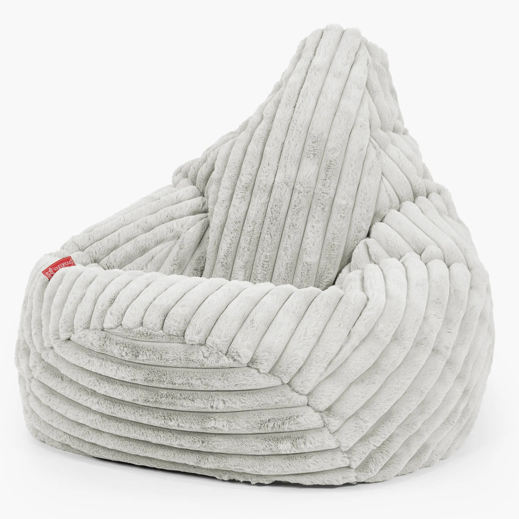 Highback Bean Bag Chair - Ultra Plush Cord Sage Green
