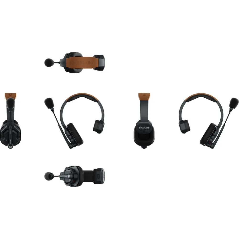 Hollyland Solidcom SE Global 2S 2-Person Full-Duplex Single-Ear Noise-Canceling Headset Intercom System
