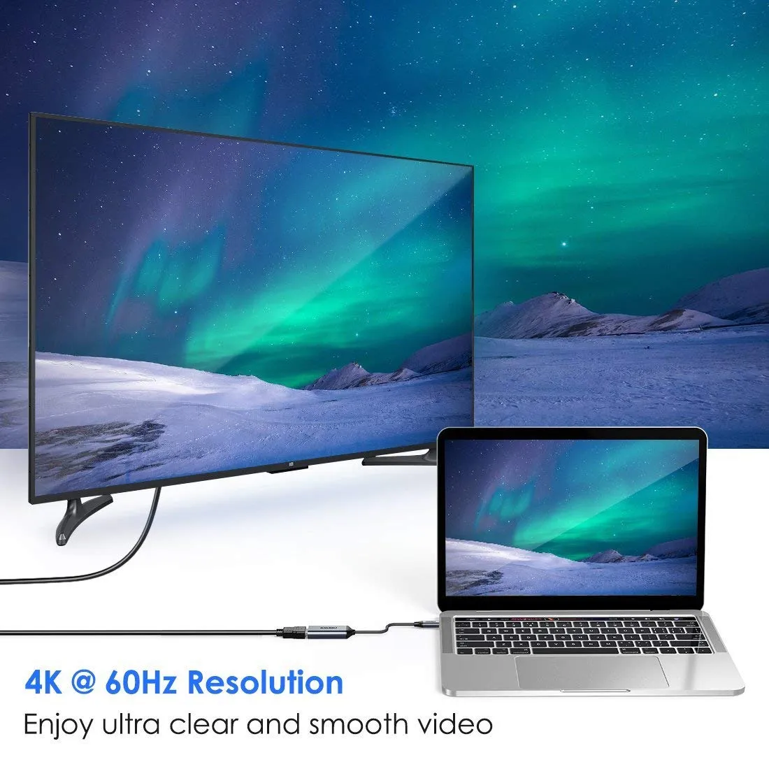 HUB-H10 Choetech USB-C to HDMI Braided Cable Adapter