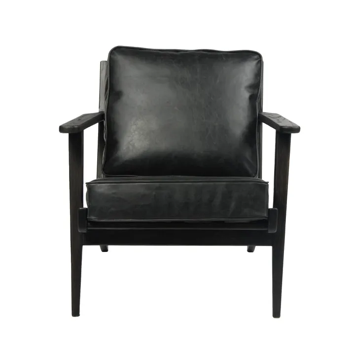 Junior Arm Chair | Caramel Brown Leather