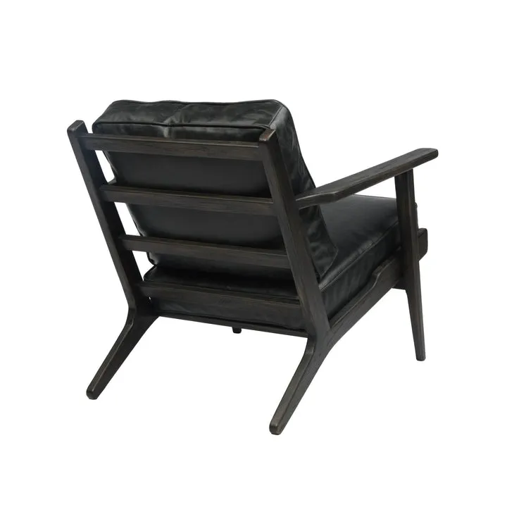 Junior Arm Chair | Caramel Brown Leather
