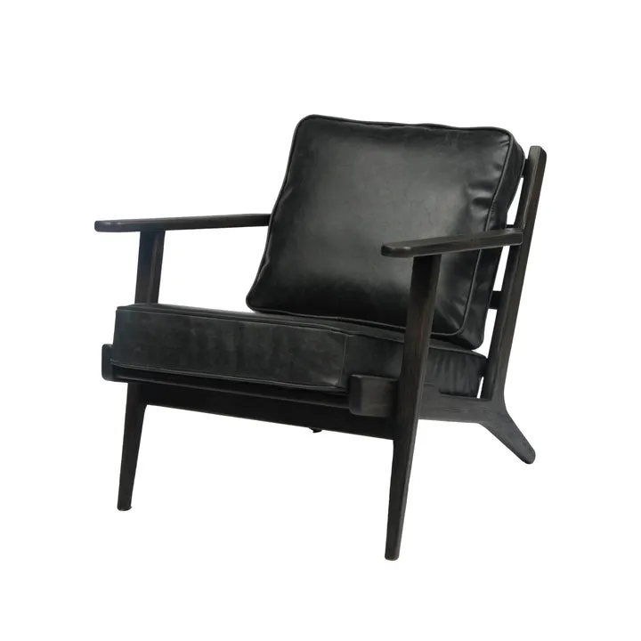 Junior Arm Chair | Caramel Brown Leather