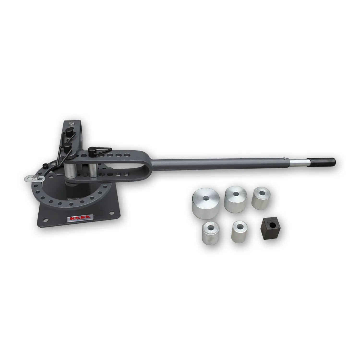 KAKA Industrial YP-9 Bench-Top Metal Bender, Manual Bench Top Compact Bender Pipe Bending Machine with 7 Dies, Compact Metal Bender, Metal Fabrication Tube Rod Pipe Bender