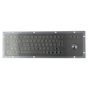 KBS-PC-B Stainless Steel Keyboard with Trackball