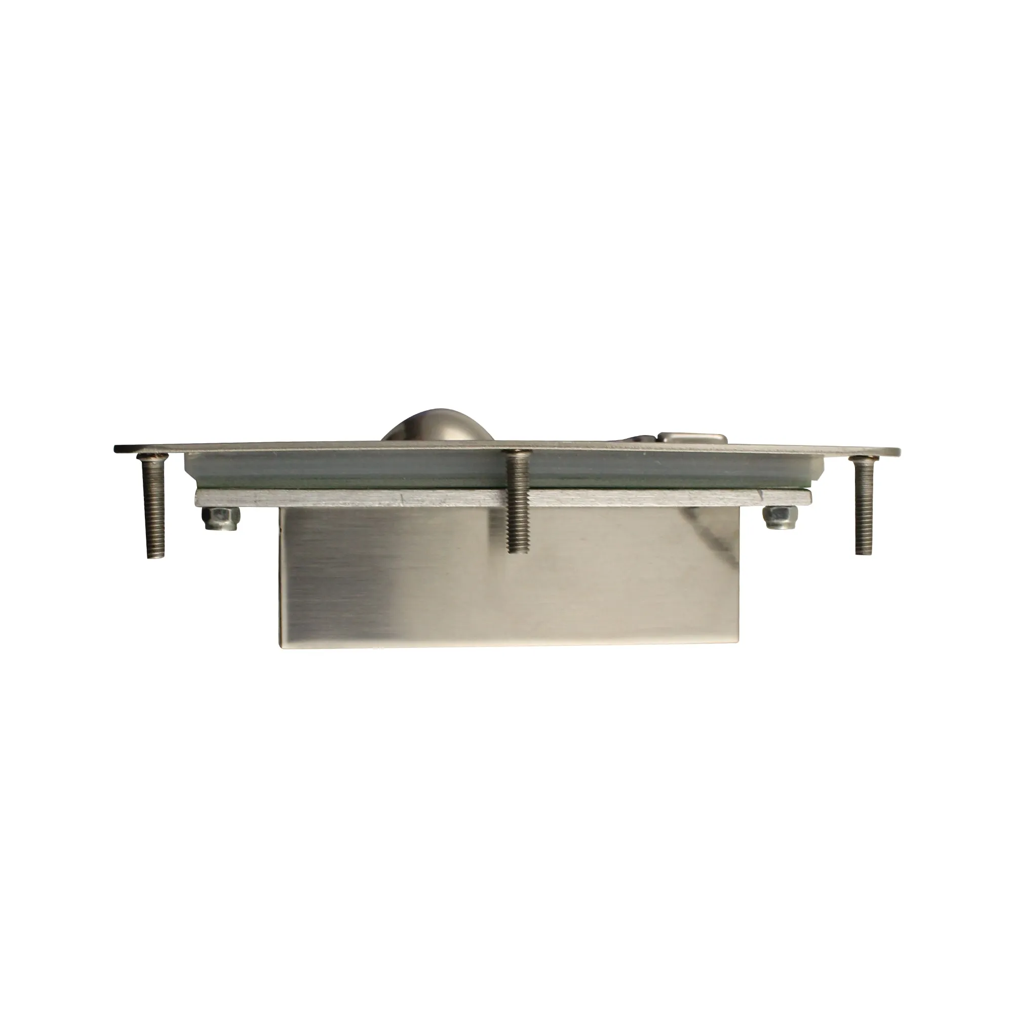 KBS-PC-N-I-USBUK-CAW Stainless Steel Panel Mount Keyboard with Trackball