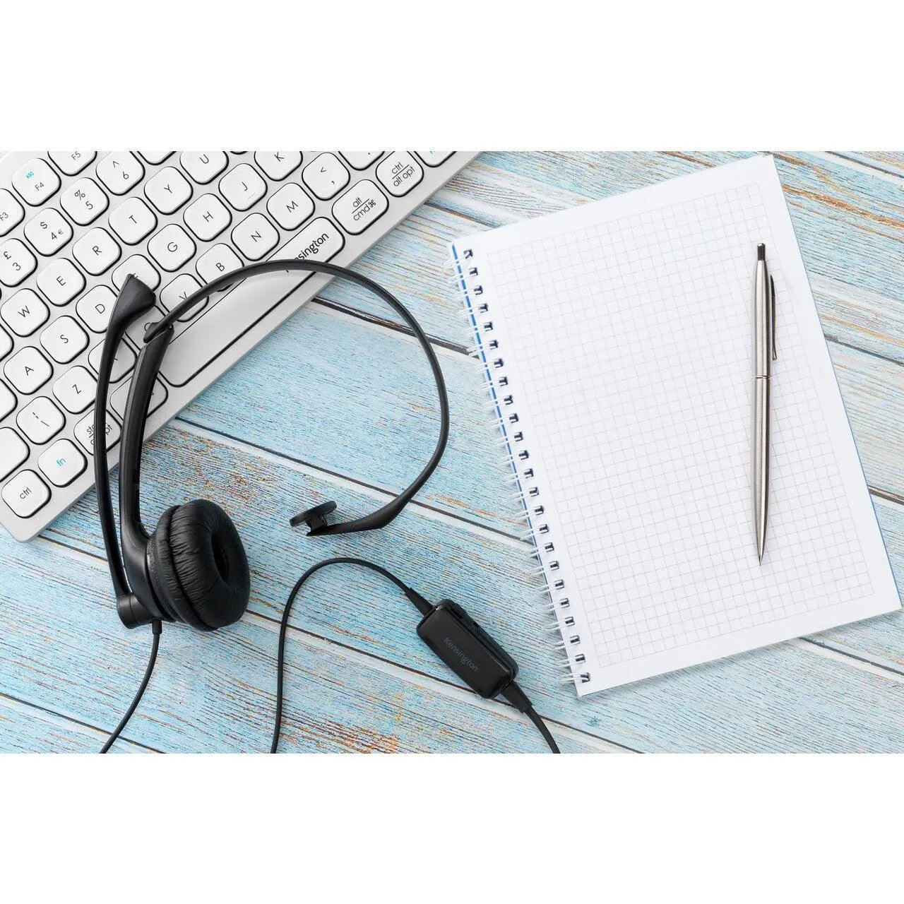 KENSINGTON Headset USB-A Mono with Mic and Volume Control Black