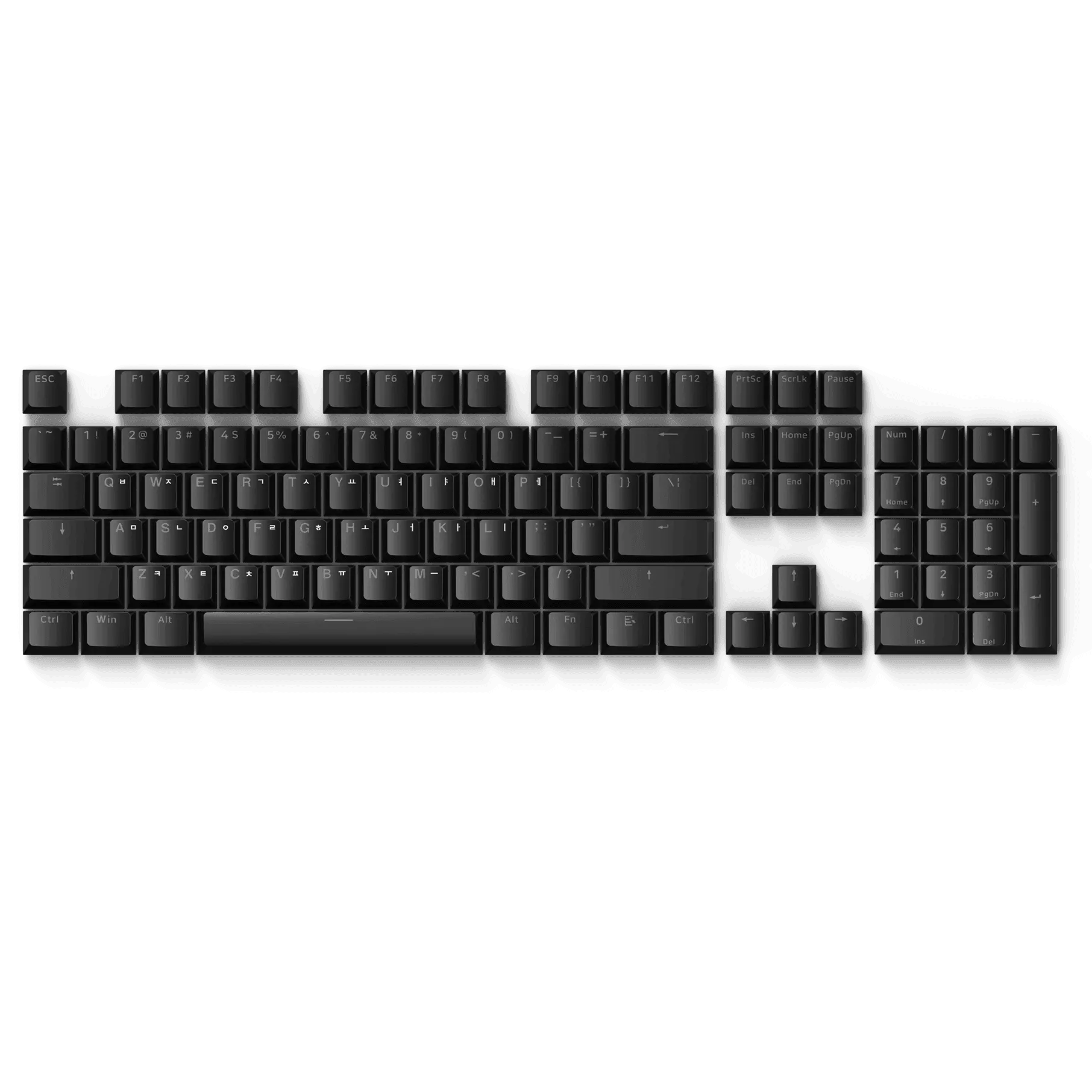 [KR ANSI] Pulsar Low Profile Keycaps 104 set