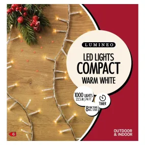 Lumineo 1000 Warm White LED Compact Christmas Lights (22.5m)