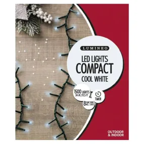 Lumineo 1500 Cool White LED Compact Christmas Lights (34m)