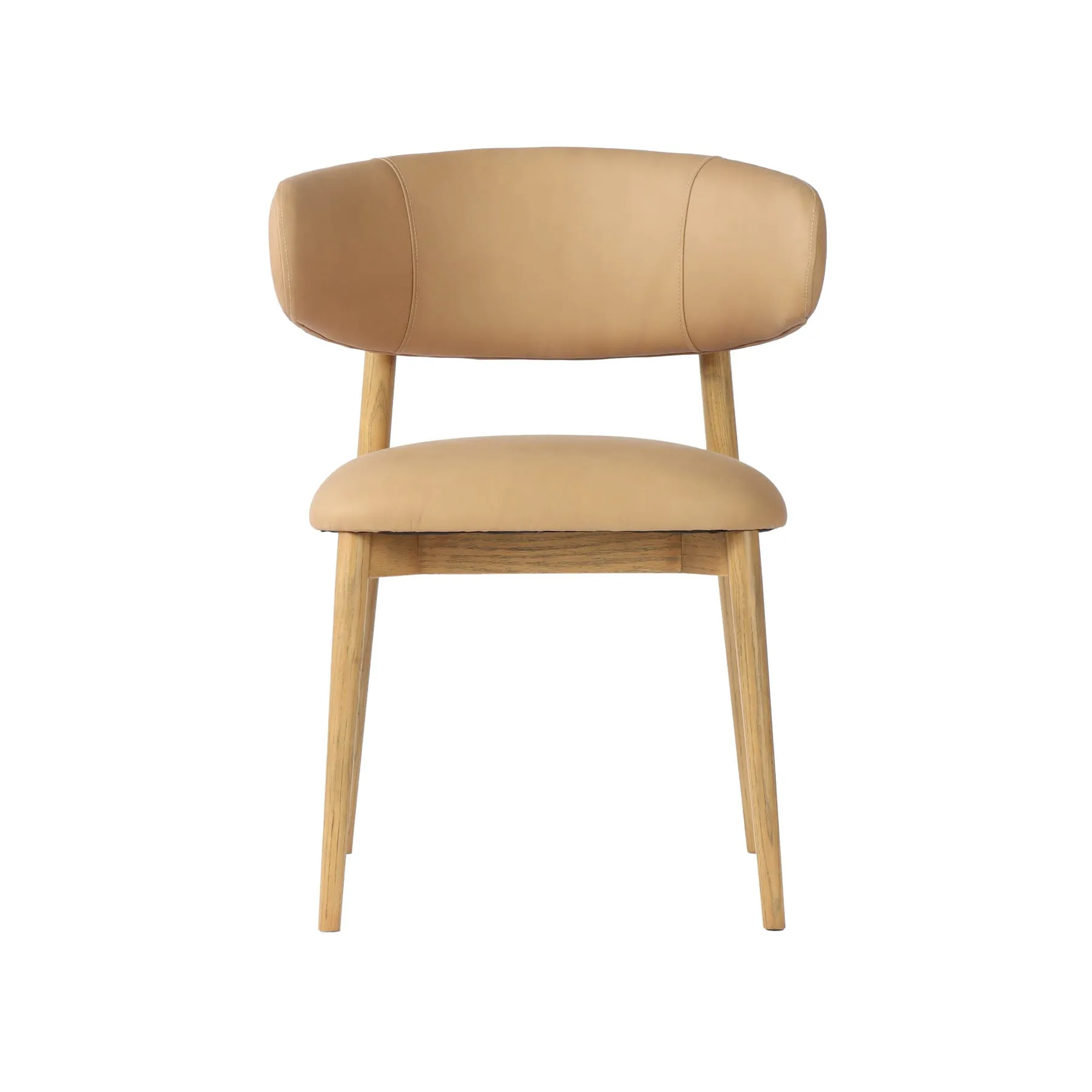 Milo Dining Chair | Tan Leather