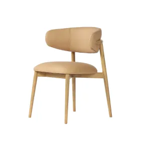 Milo Dining Chair | Tan Leather