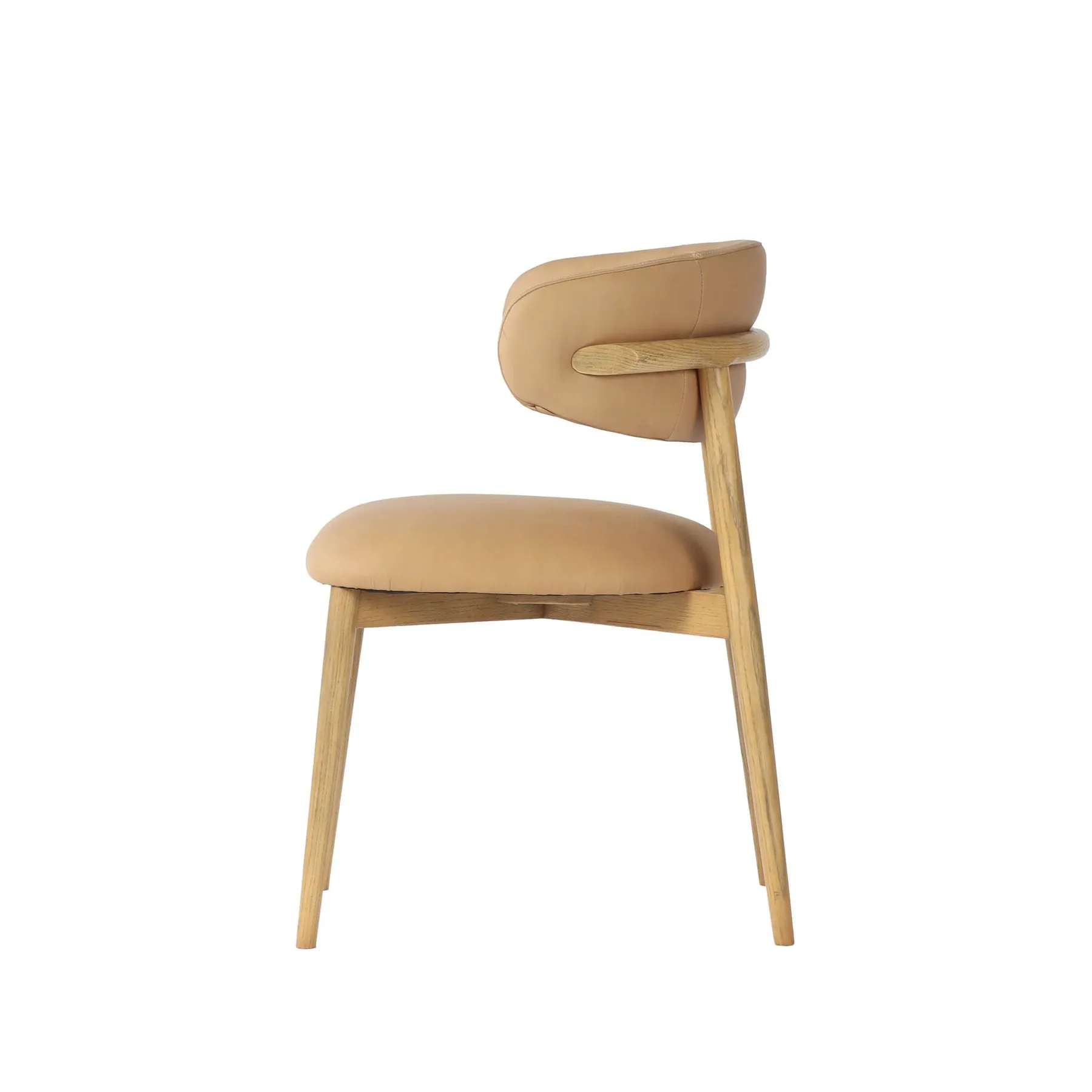 Milo Dining Chair | Tan Leather