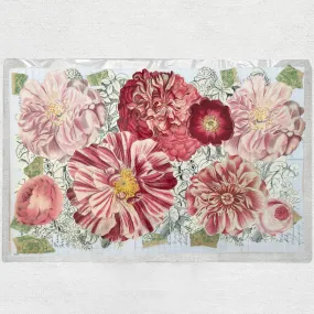 One of a Kind Collaged Flower Table Mat (#303)