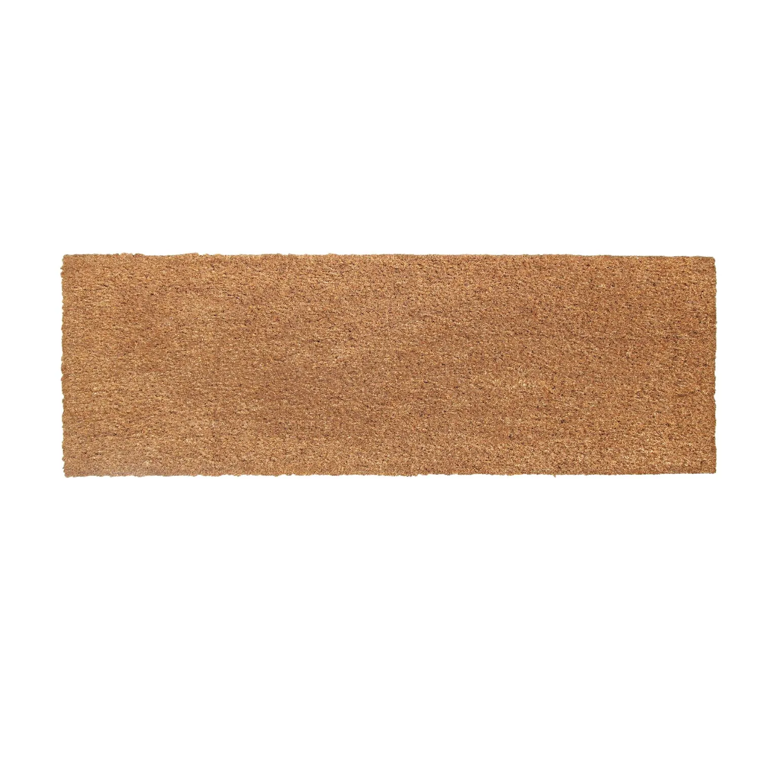 OnlyMat Natural Coir Oblong Door Mat with Anti-Slip Backing - 40cm x 120cm