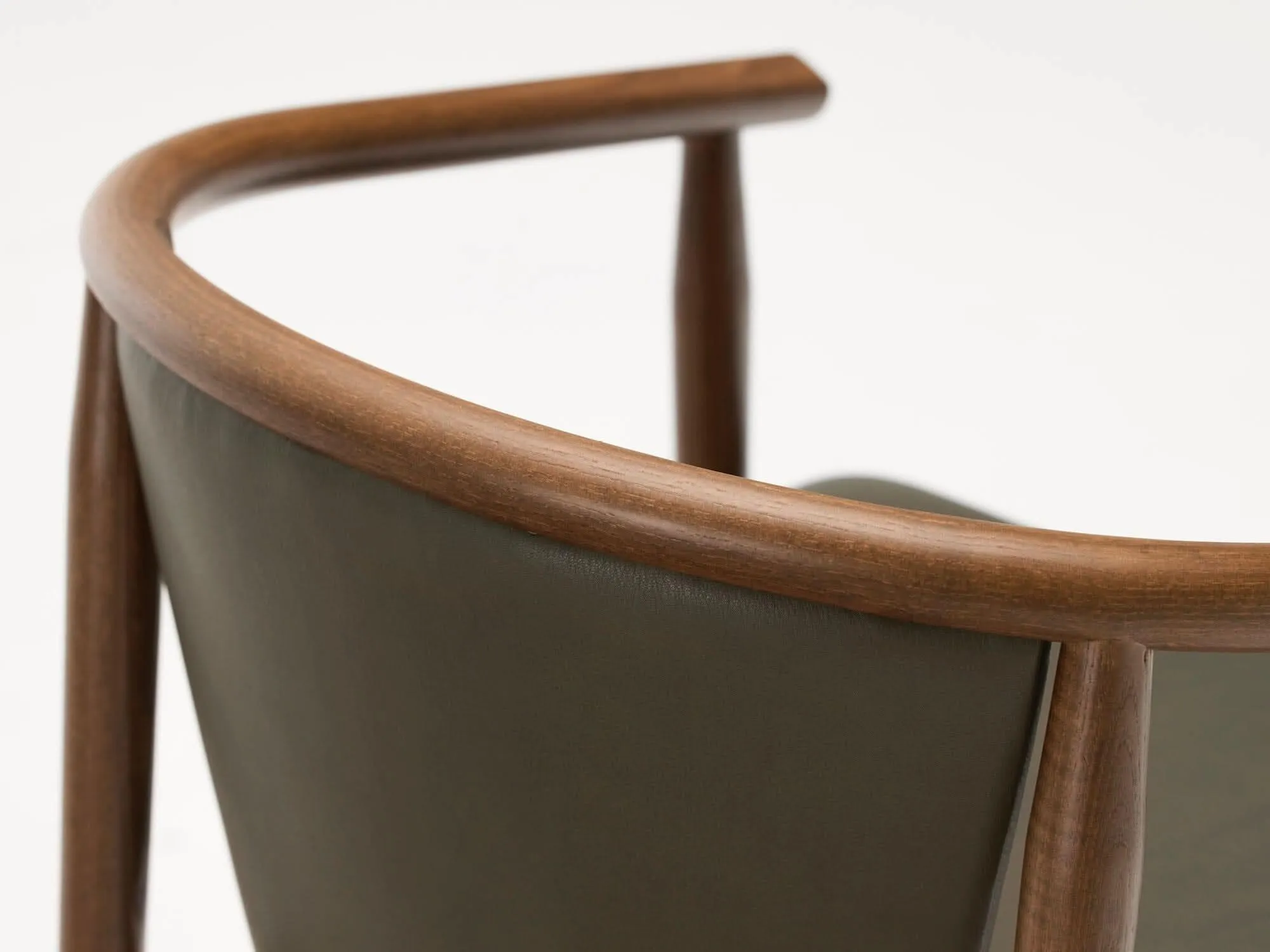 Otway Armchairs with Olive Leather (4)