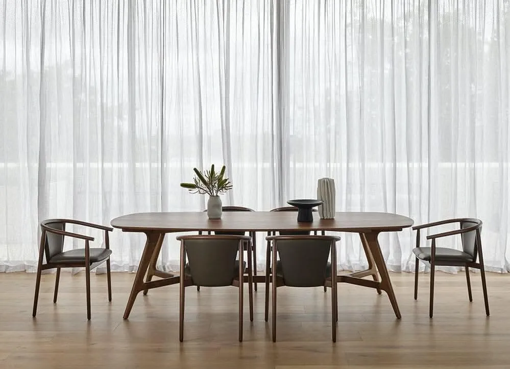 Otway Armchairs with Olive Leather (6)