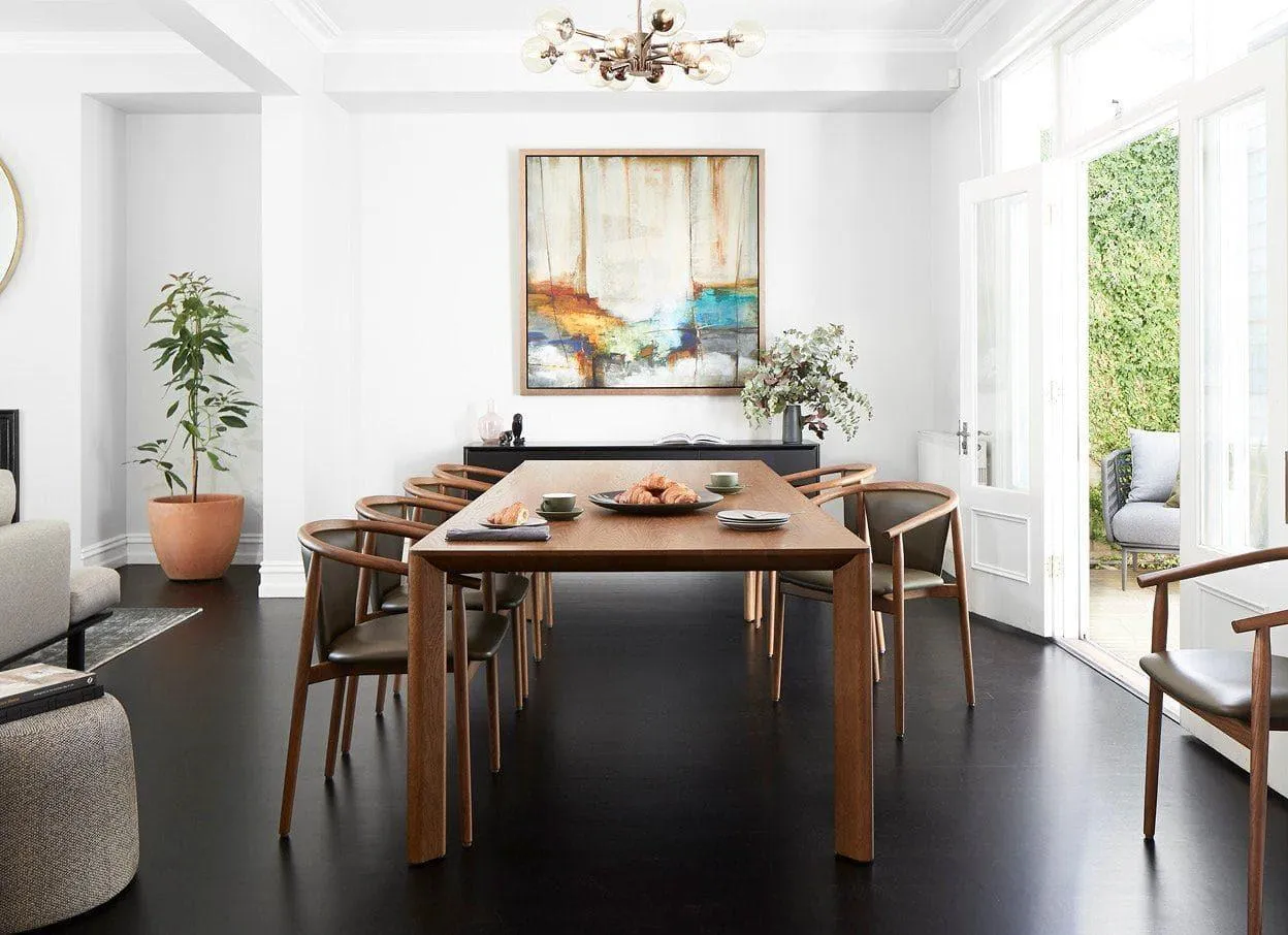 Otway Armchairs with Olive Leather (6)