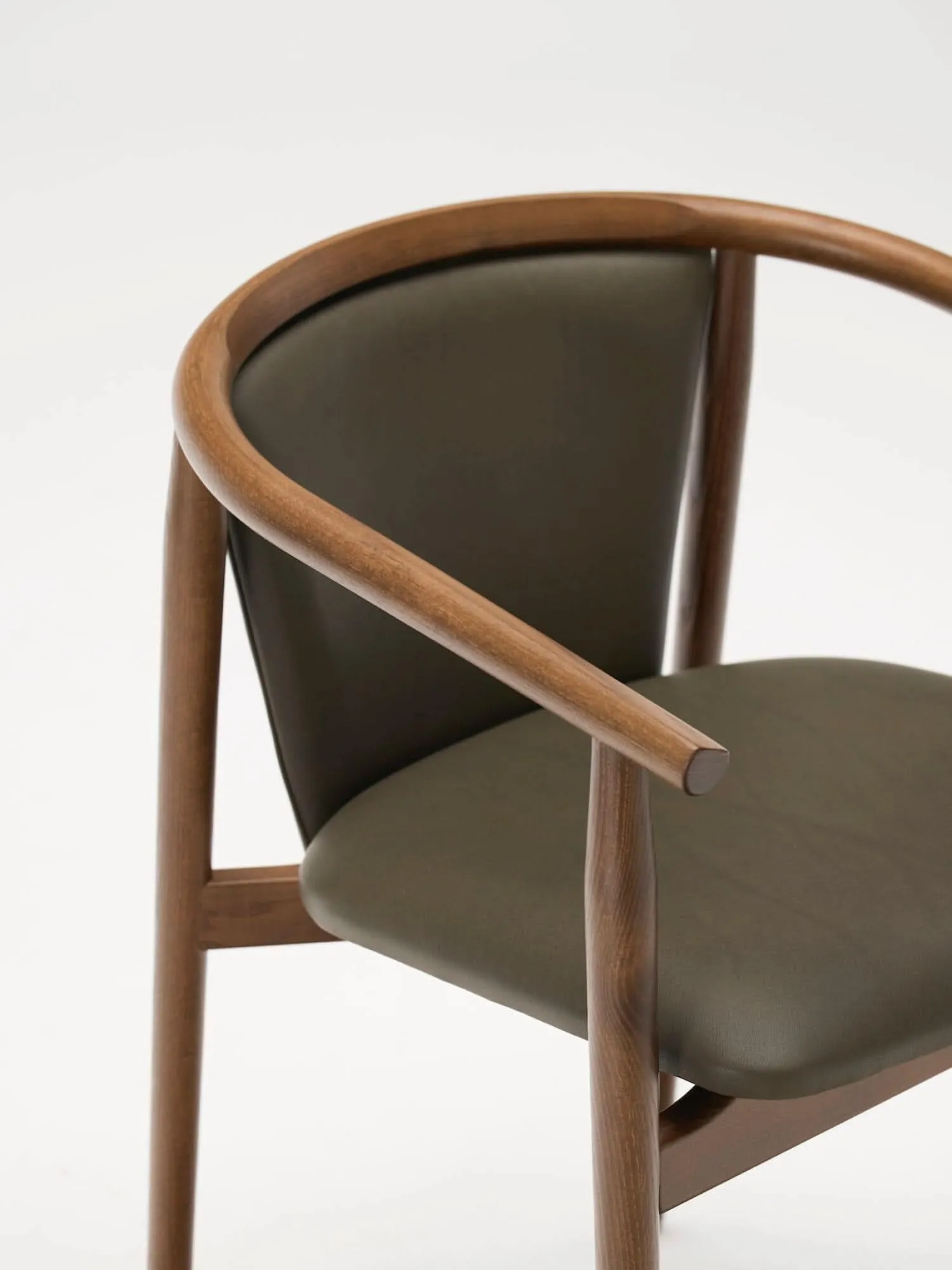Otway Armchairs with Olive Leather (6)