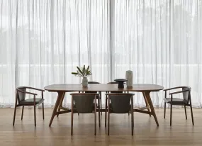 Otway Armchairs with Olive Leather (6)