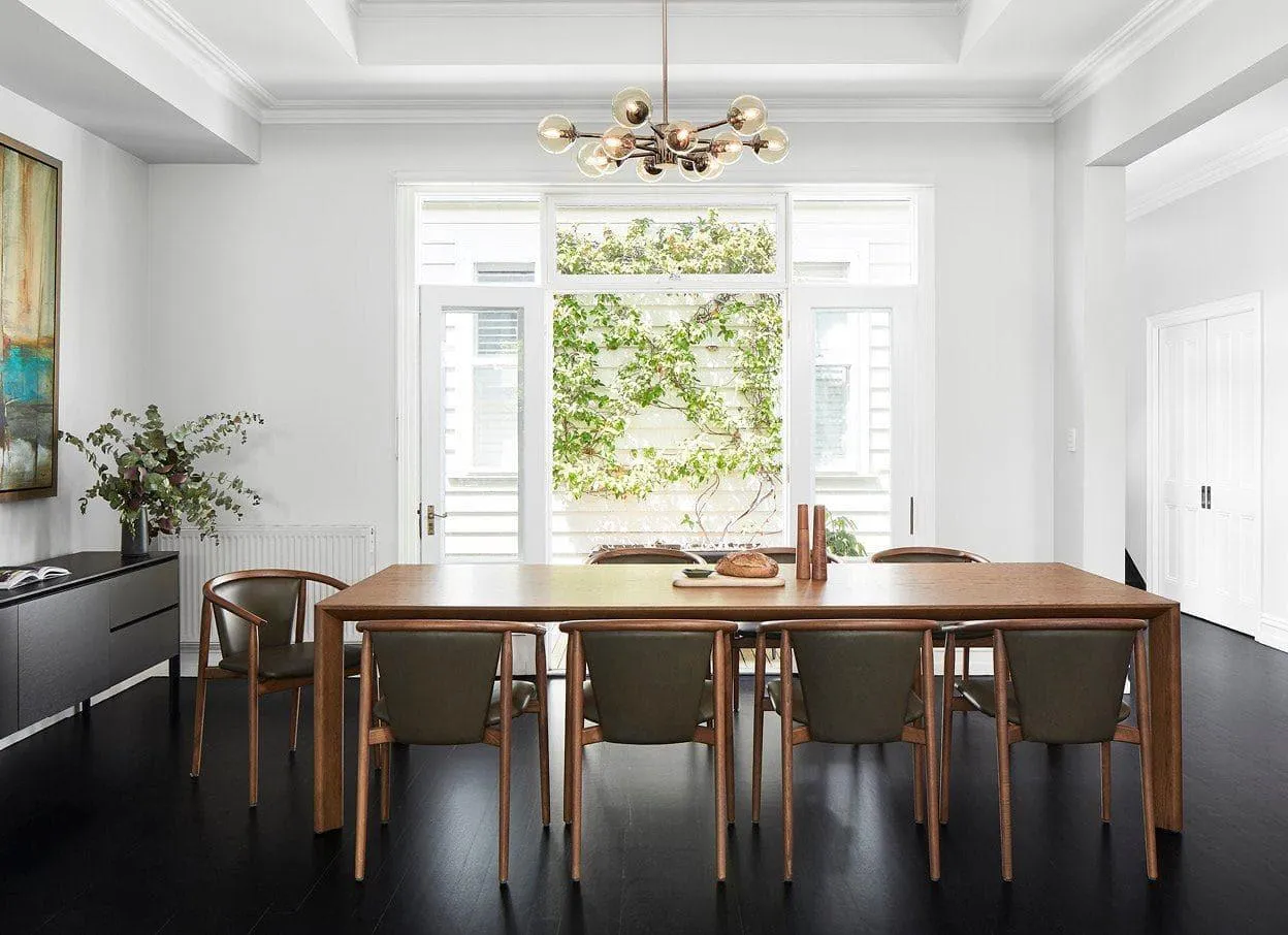 Otway Armchairs with Olive Leather (6)