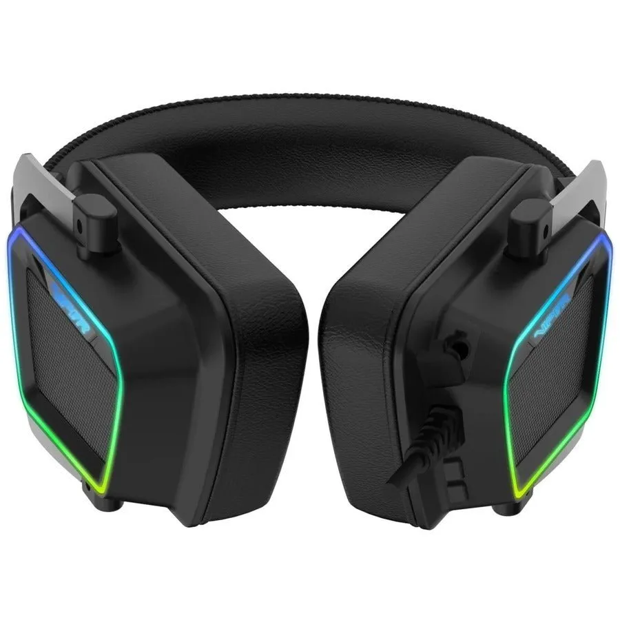 Patriot PV3807UMXEK Viper V380 Virtual 7.1 Surround Sound PC Gaming Headset with ENC Microphone and Full Spectrum RGB