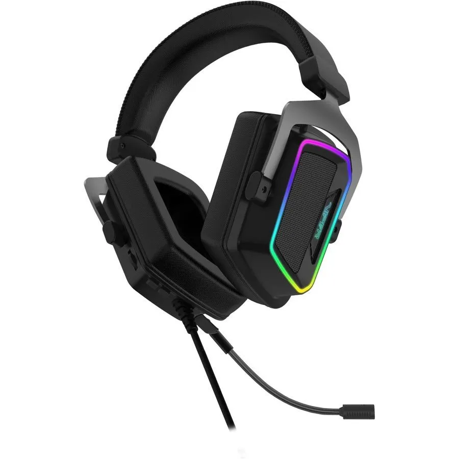 Patriot PV3807UMXEK Viper V380 Virtual 7.1 Surround Sound PC Gaming Headset with ENC Microphone and Full Spectrum RGB