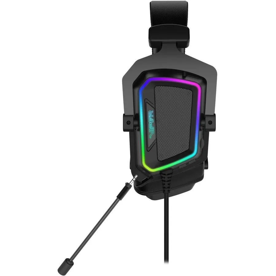 Patriot PV3807UMXEK Viper V380 Virtual 7.1 Surround Sound PC Gaming Headset with ENC Microphone and Full Spectrum RGB