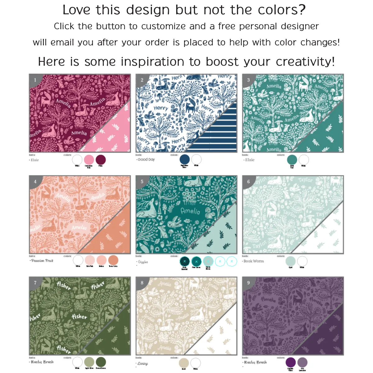 Personalized Car Seat Cover | Fairytale Meadow