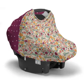 Personalized Car Seat Cover | Folksy Floral